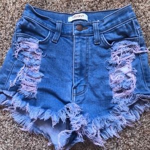 High waisted shorts